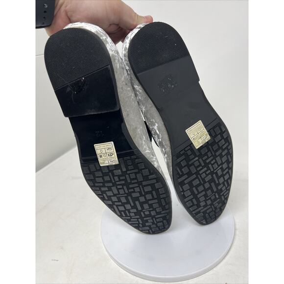 Amali Hauser2-211 Men’s Loafers- Silver crushed Velvet-men’s Slip On Shoes SZ 12 main image 5